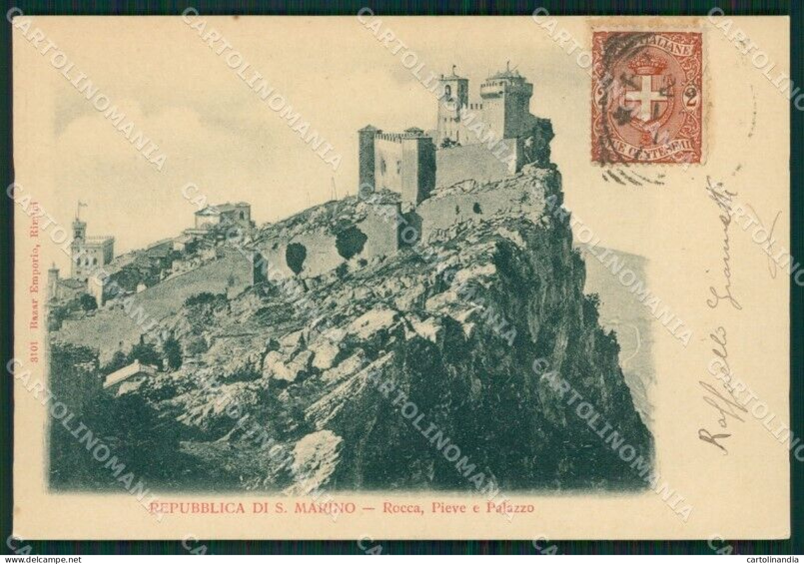 San Marino RIFILATA Cartolina MQ5532 - Saint-Marin
