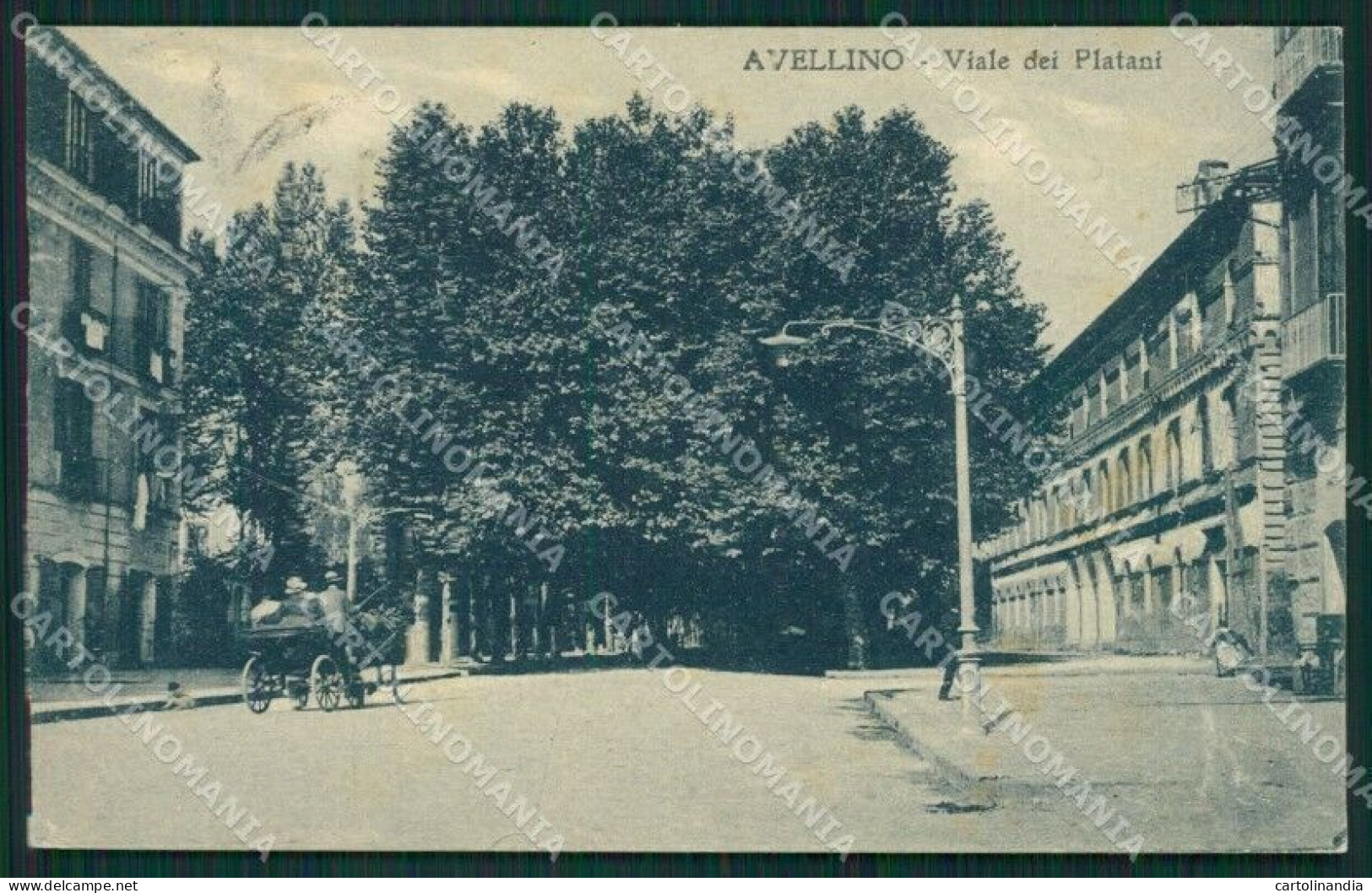 Avellino Città RIFILATA Cartolina QZ3287 - Avellino