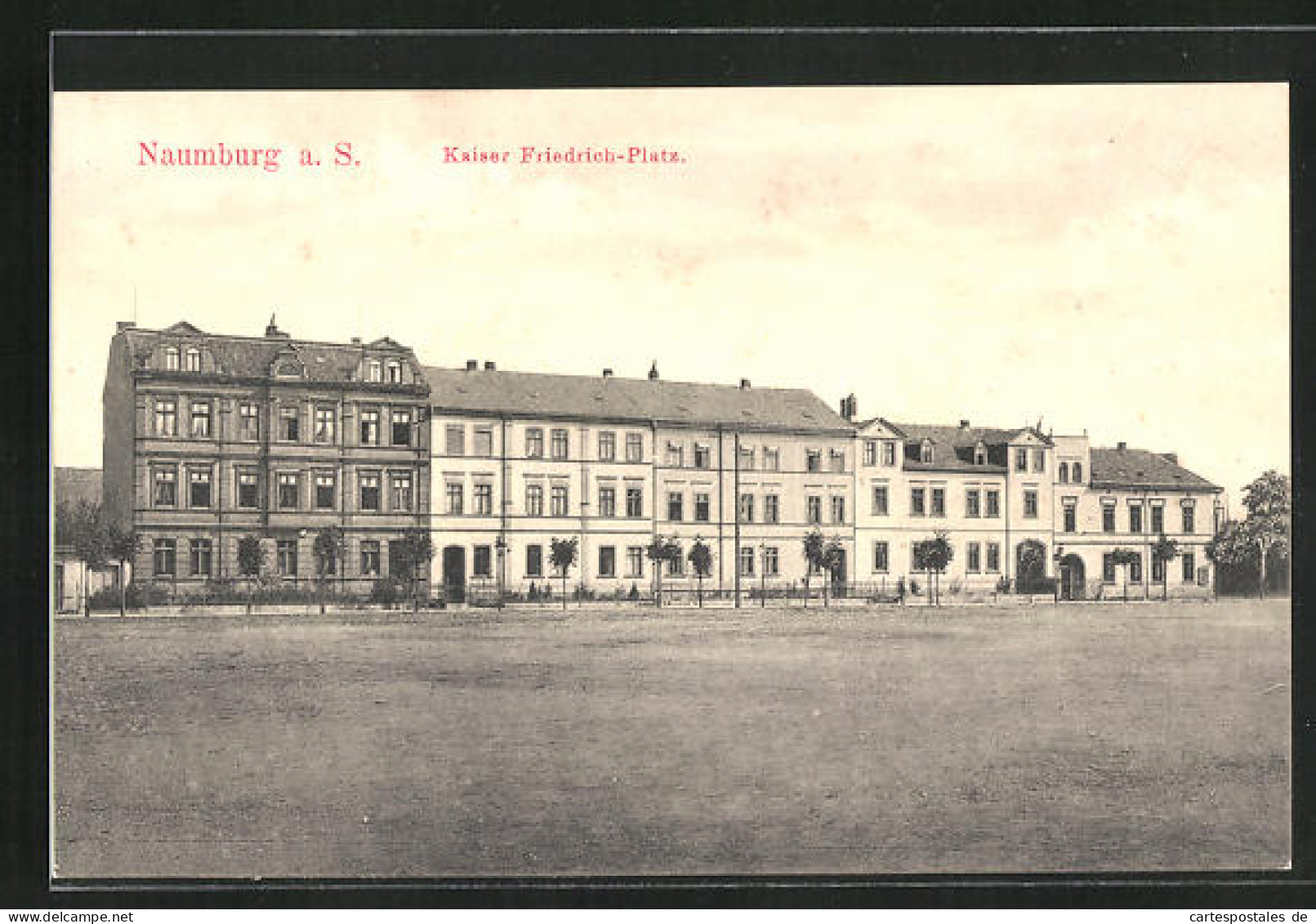 AK Naumburg A. S., Strasse Am Kaiser Friedrich-Platz  - Naumburg (Saale)