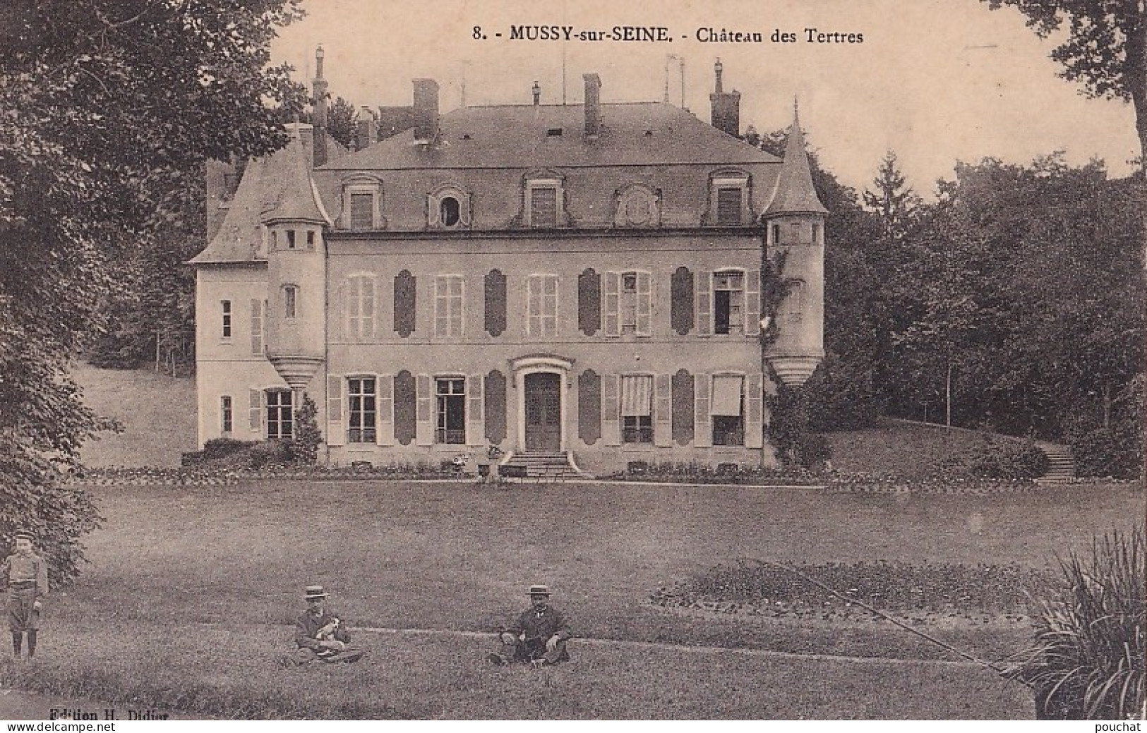 A2-10) MUSSY SUR SEINE - CHATEAU DES TERTRES - ANIMEE -  EN   1913 - ( 2 SCANS ) - Mussy-sur-Seine