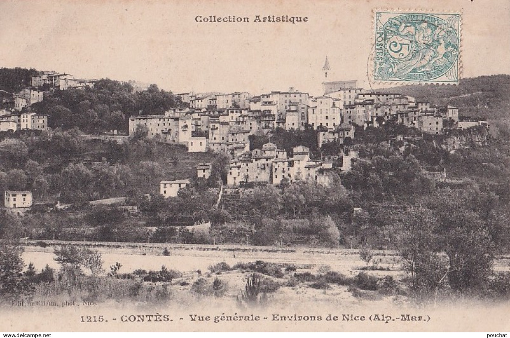 A13-06) CONTES - VUE GENERALE - ENVIRONS DE NICE - Contes