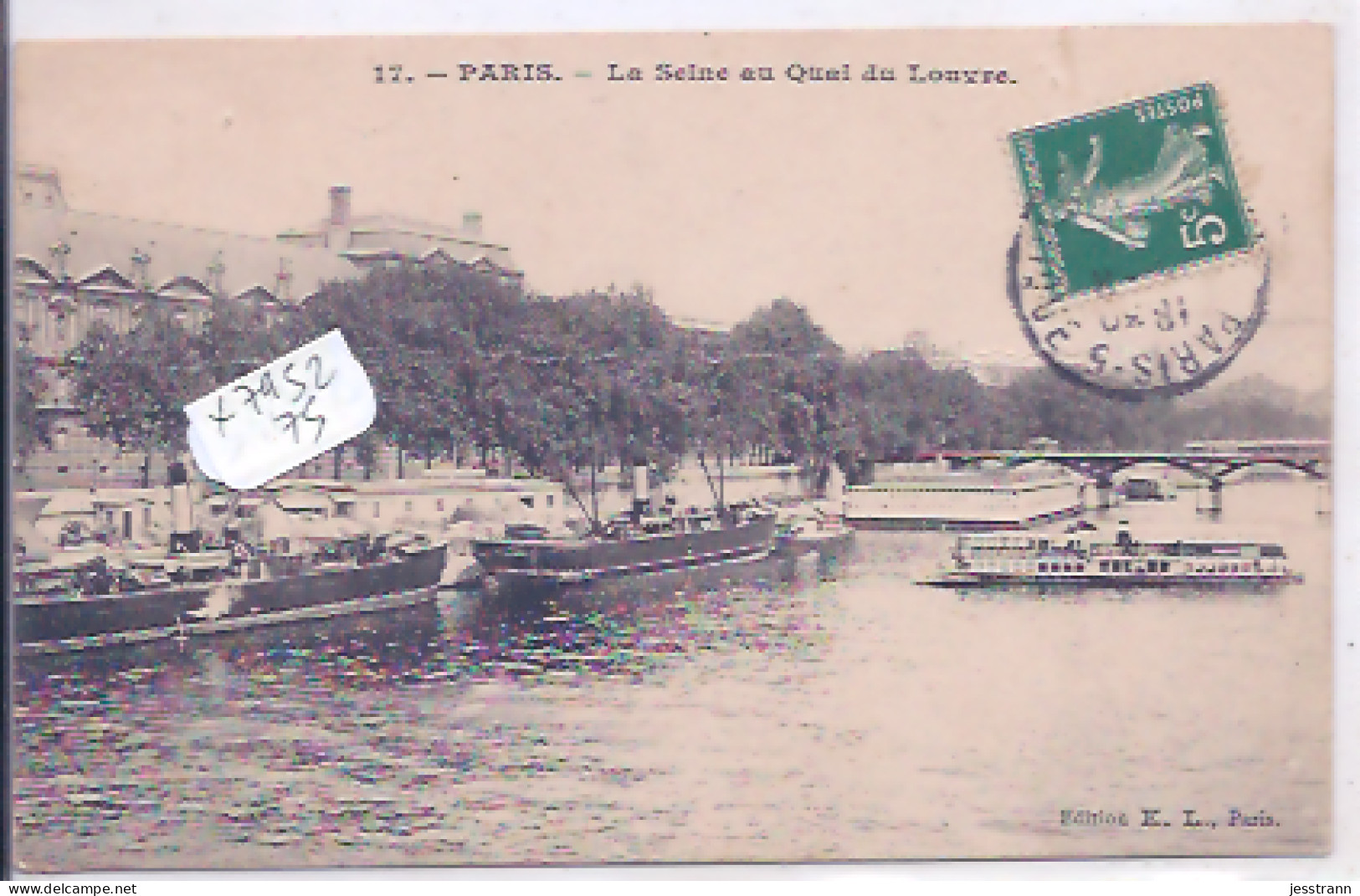 PARIS XVI EME- LA SEINE AU QUAI DU LOUVRE - La Seine Et Ses Bords