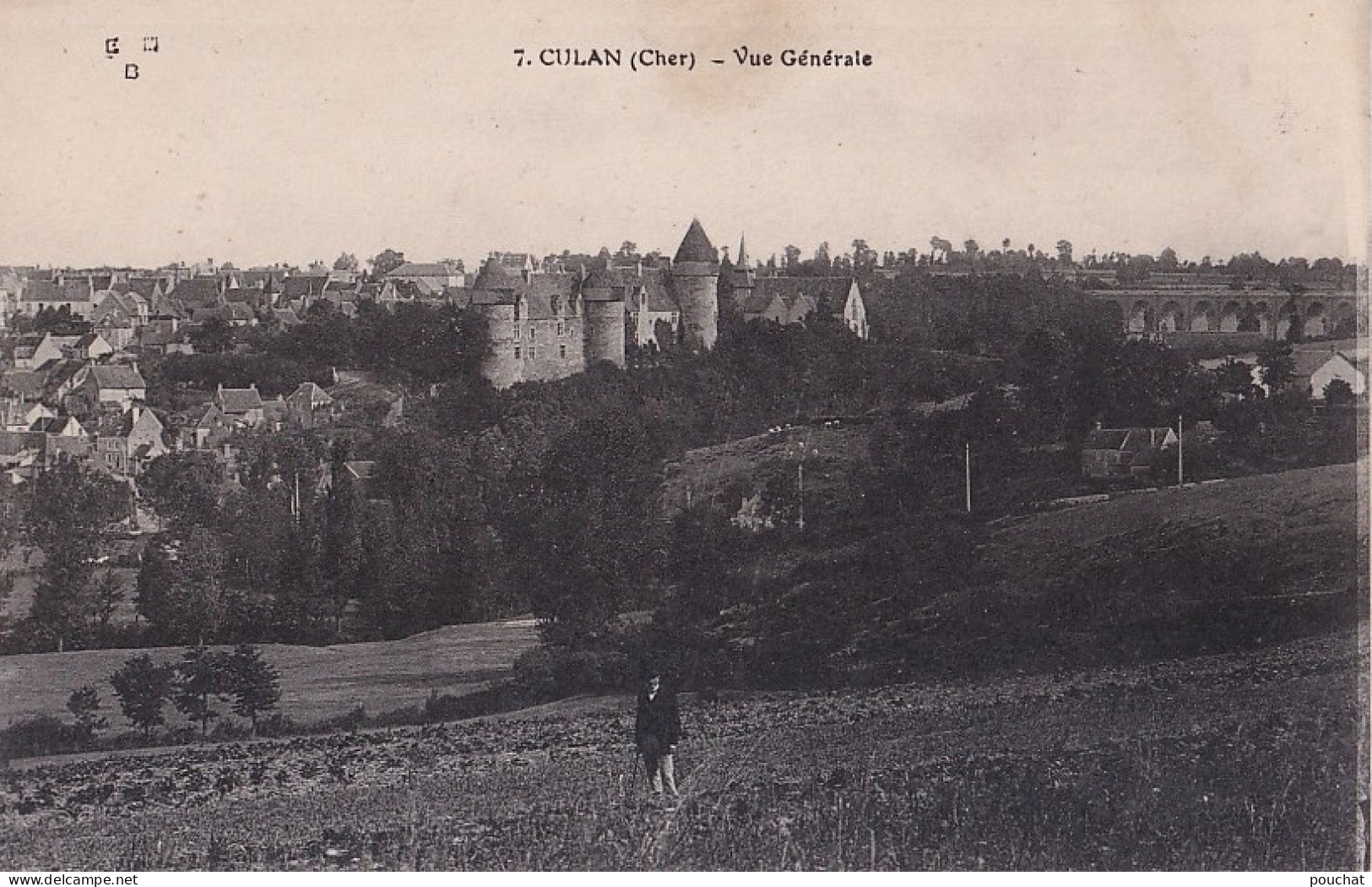 A16-18) CULAN - CHER - VUE GENERALE - ANIMEE - ( 2 SCANS ) - Culan