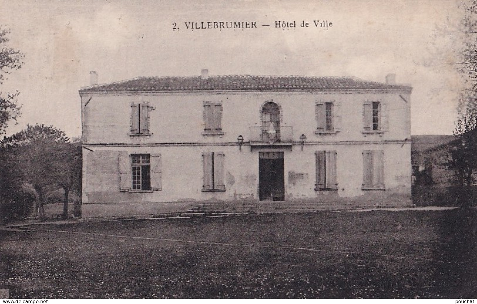 A18-82) VILLEBRUMIER - TARN  ET GARONNE - HOTEL DE VILLE - EN 1923 - ( 2 SCANS ) - Villebrumier