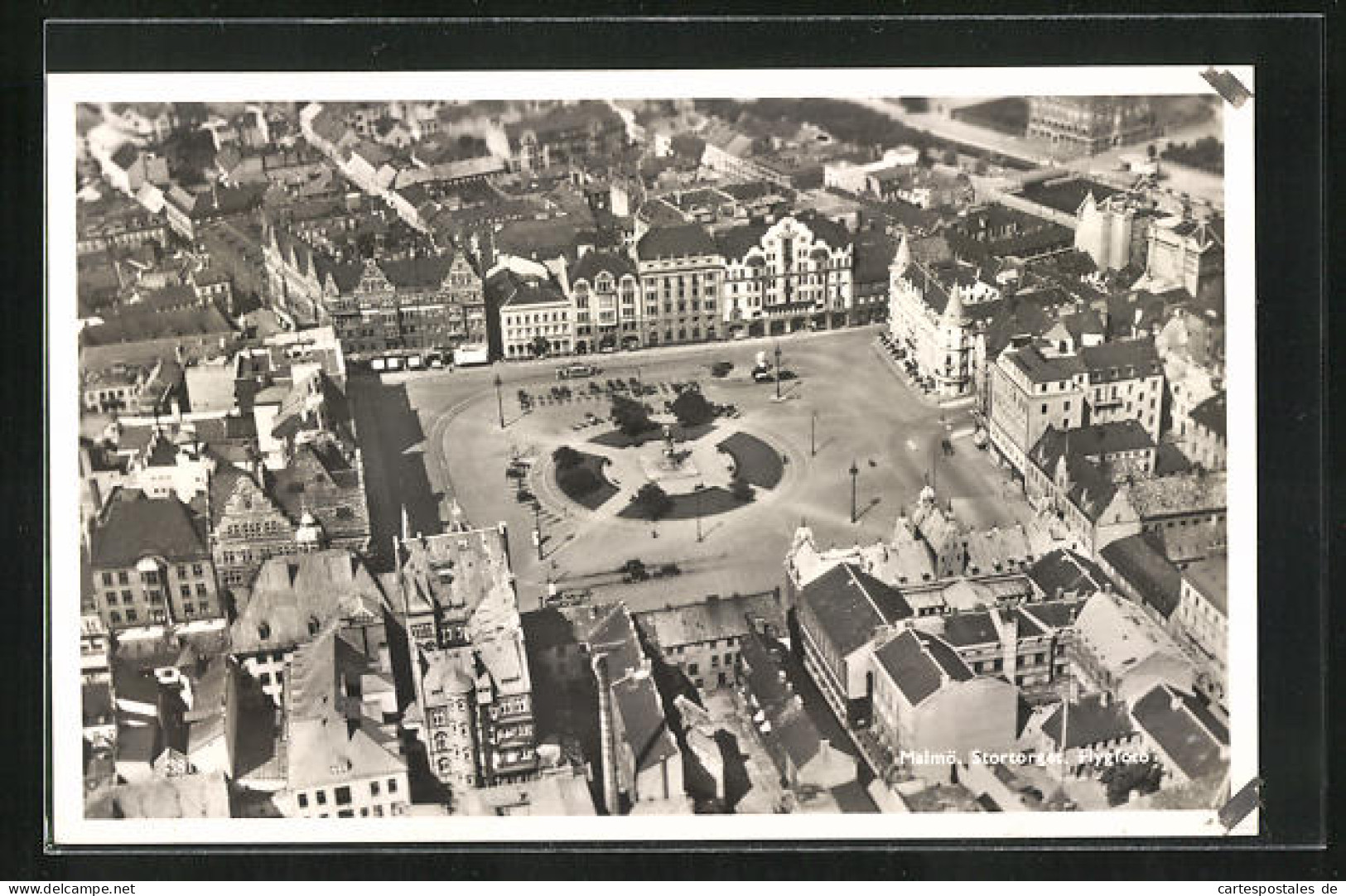 AK Malmö, Stortorget, Flygfoto, Fliegeraufnahme  - Suecia