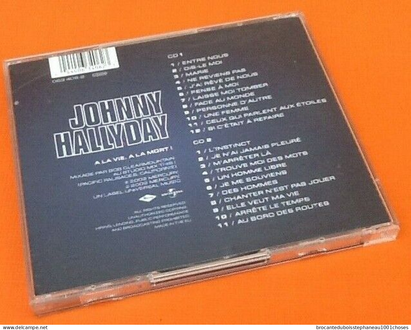 Album CD Johnny Hallyday A La Vie A La Mort ! (2002) - Rock