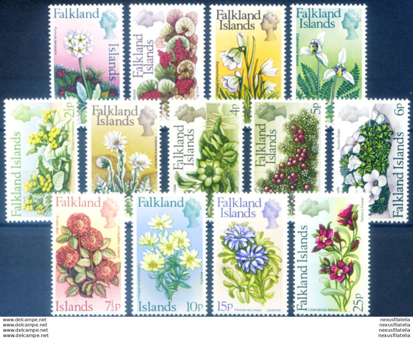 Definitiva. Fiori. Valuta Decimale 1972. - Falkland Islands