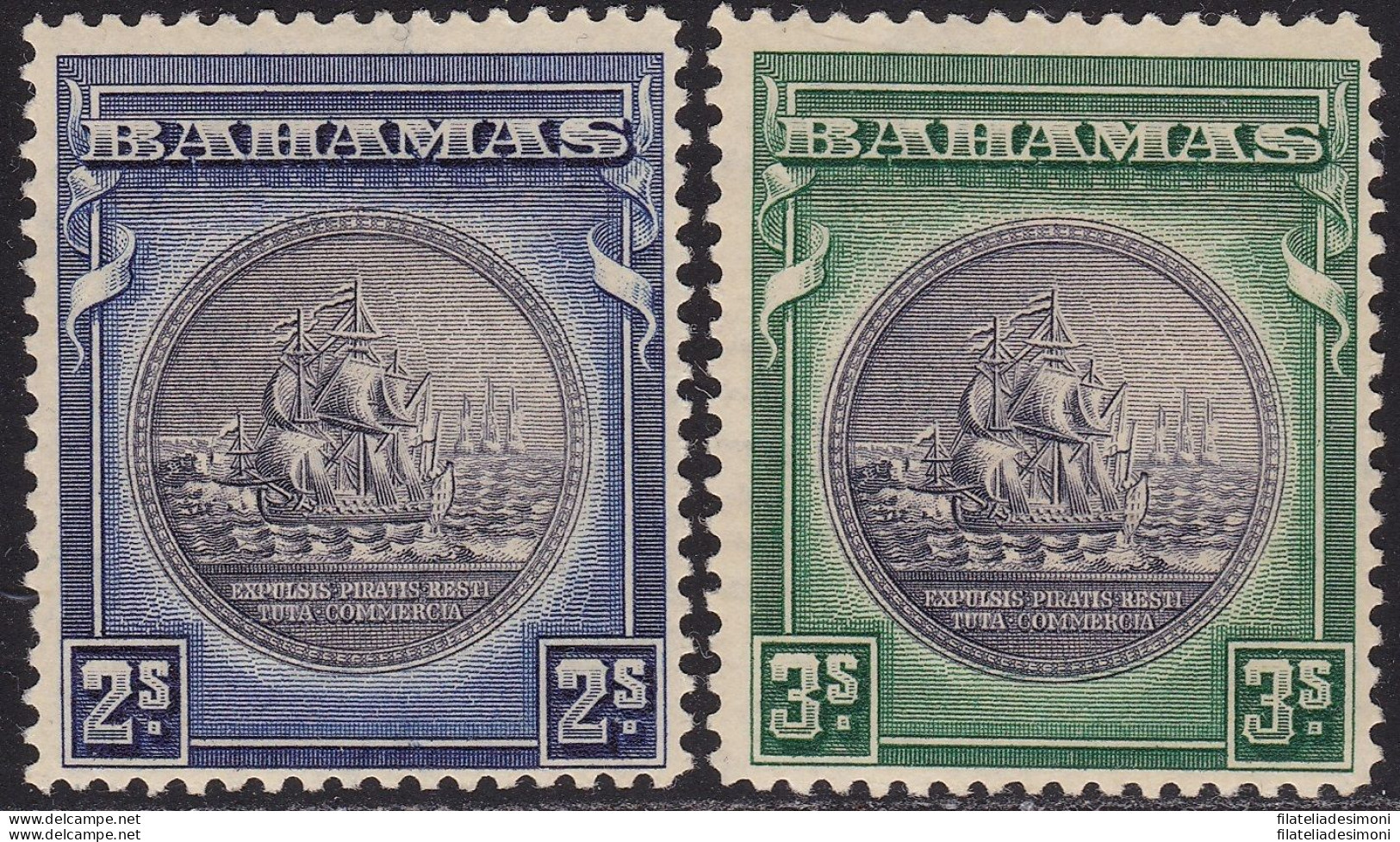 1931-42 BAHAMAS, SG 131a/132 Great Seal  MNH/** - Sonstige & Ohne Zuordnung