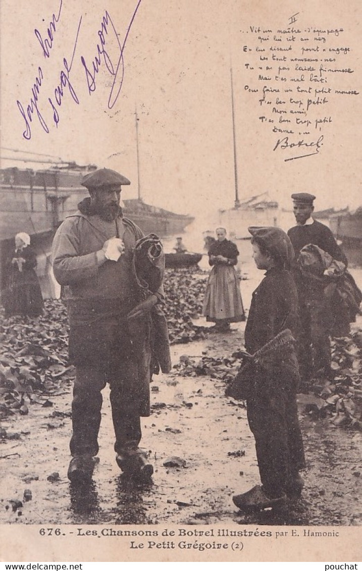 B8- PECHE - LES CHANSONS DE BOTREL ILLUSTREES - LE PETIT GREGOIRE COUPLET II -  EN  1903 - ( 2 SCANS ) - Pêche