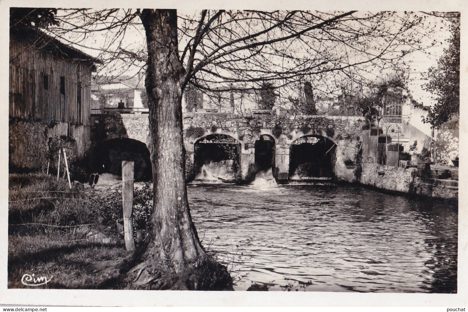 B12-47) CASTELJALOUX - LA CHUTE AU VIEUX PONT - EN  1942 - ( 2 SCANS ) - Casteljaloux