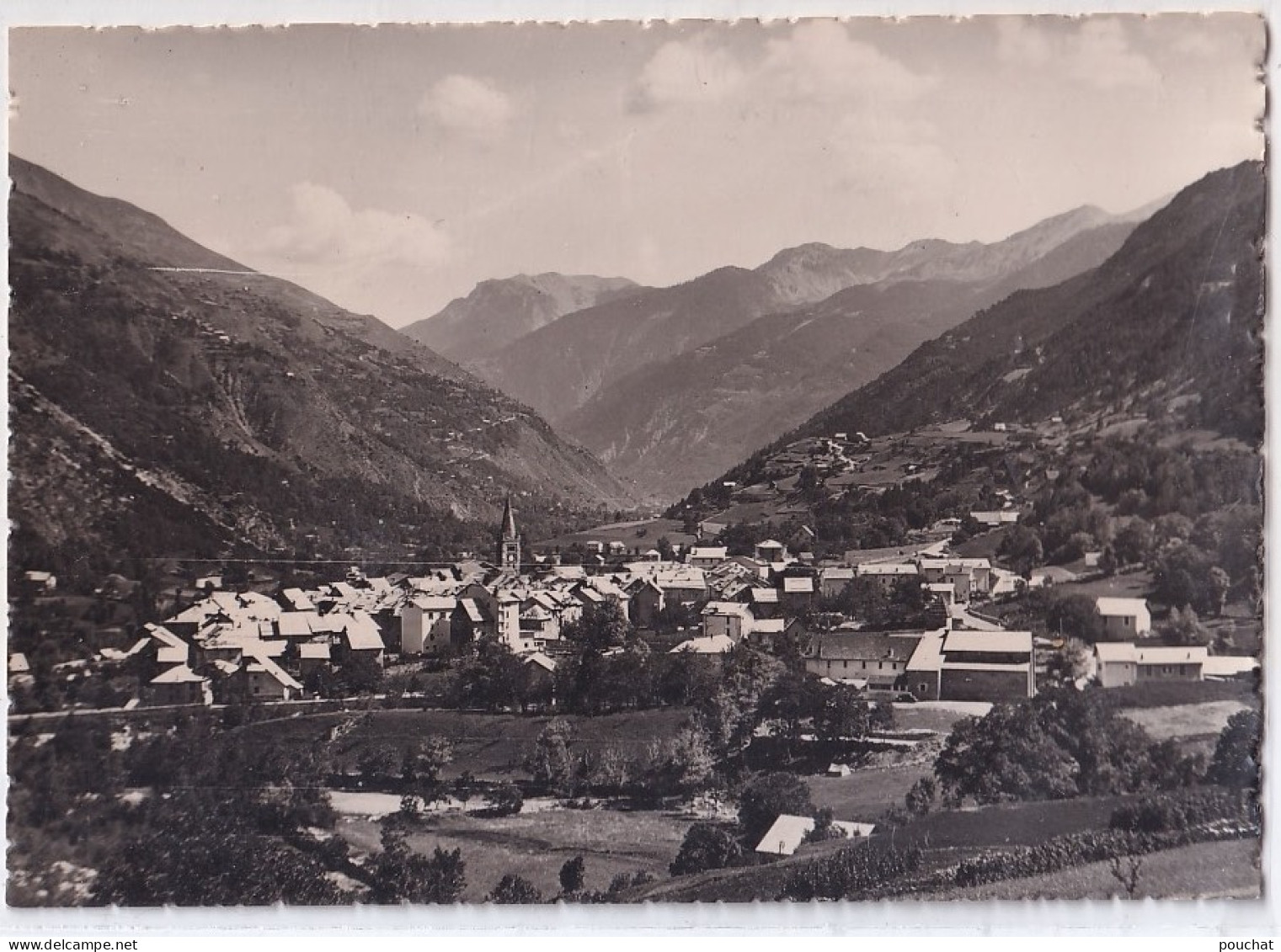 B12-06) SAINT ETIENNE DE TINEE - ALPES  MARITIMES  - VUE GENERALE - ADIT. V. FABRE TABACS - N° 1 - ( 2 SCANS ) - Saint-Etienne-de-Tinée