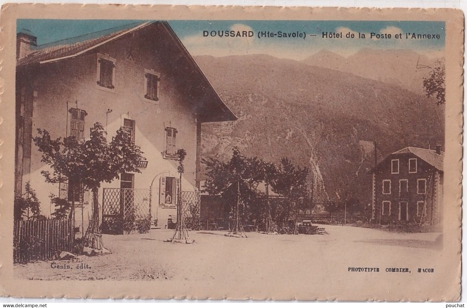 B12-74) DOUSSARD - HAUTE SAVOIE - HOTEL DE LA POSTE  ET ANNEXE   - ( 2 SCANS ) - Doussard