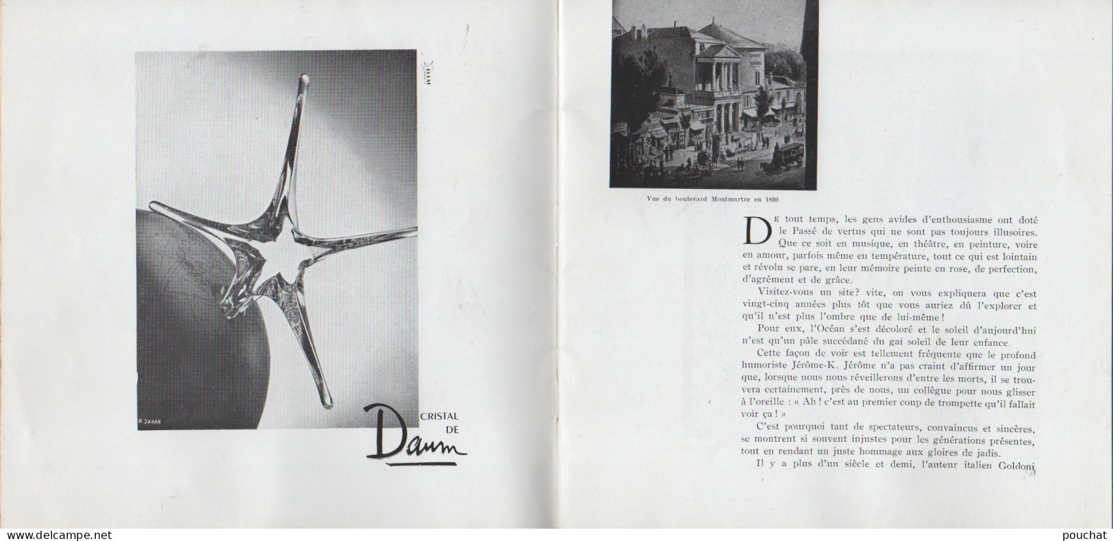 PARIS - LES FRERES JACQUES - THEATRE DE VARIETES - PROGRAMME 1958 -59 - BELLES PUBLICITES - ILLUSTRATEUR -TOUS LES SCANS - Programmes