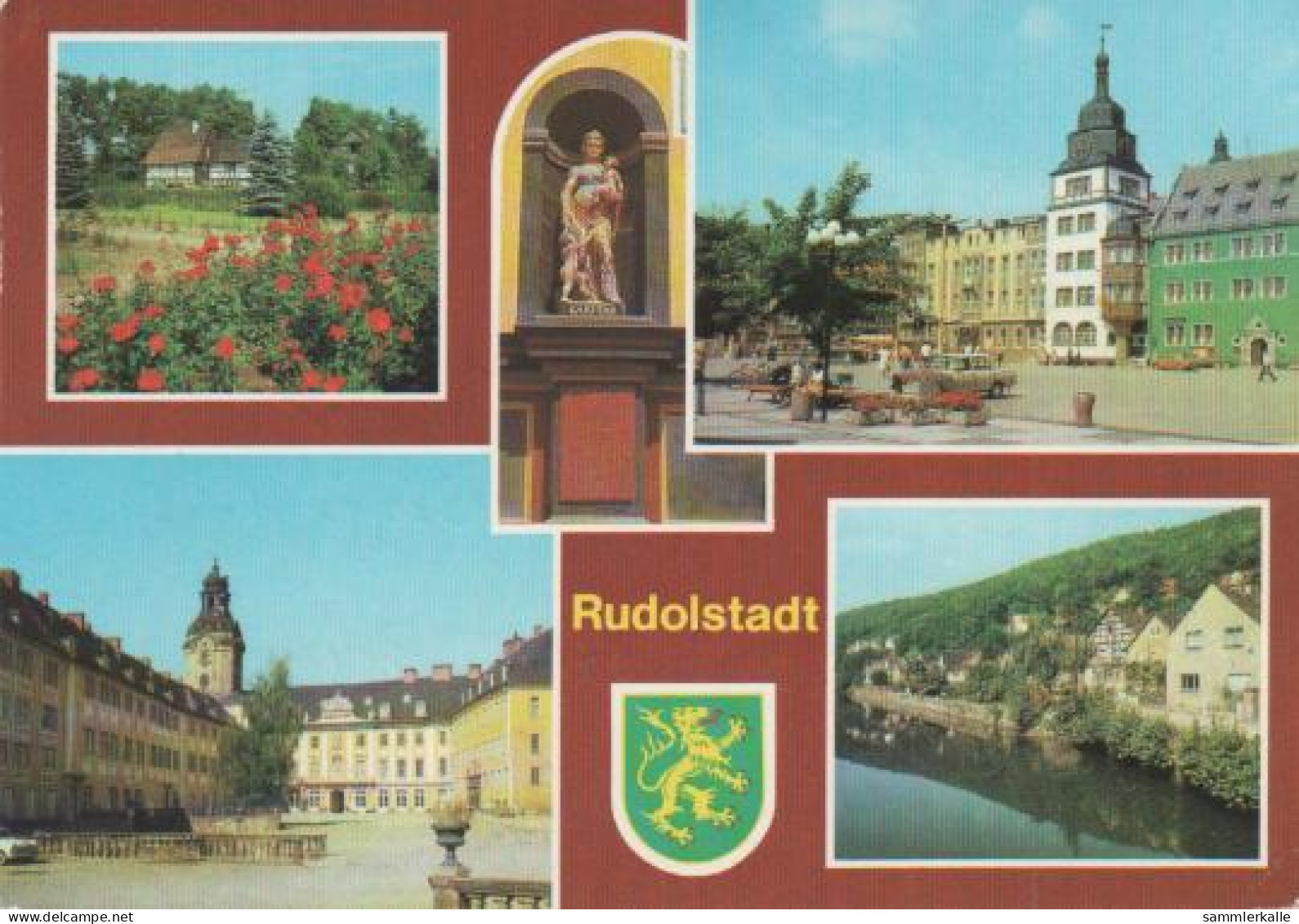 2958 - Rudolstadt - Volkskundemuseum Bauernhäuser, Detail Portal Der 5 Tugenden Auf Der Heidecksburg, Markt - Rudolstadt