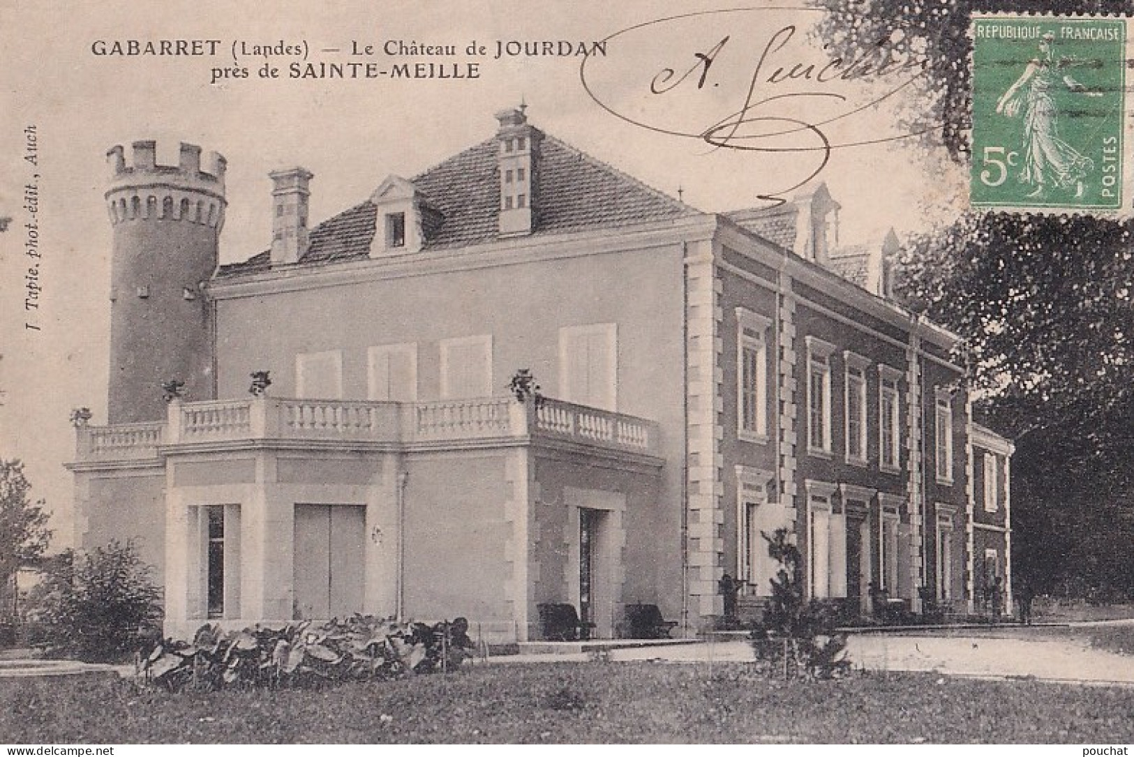 B16-40) GABARRET - LANDES - LE CHATEAU DE JOURDAN PRES DE SAINTE - MEILLE - EN  1907 - Gabarret