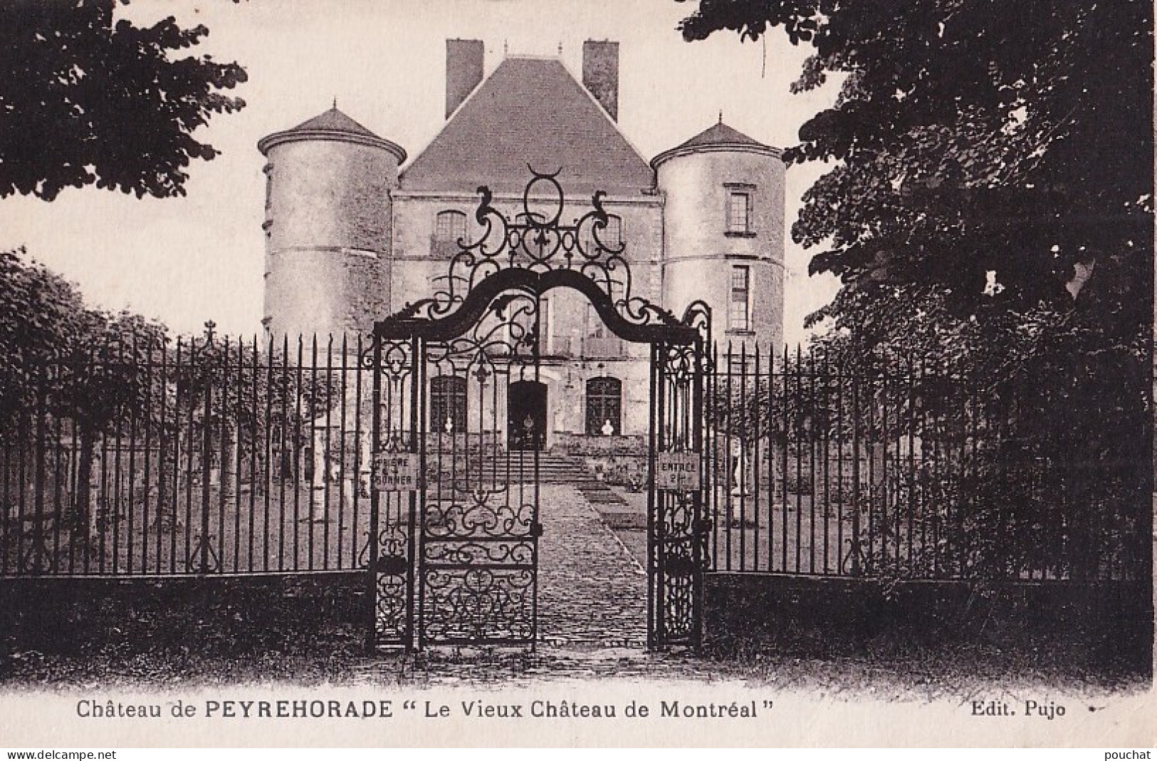 B17-40) PEYREHORADE  - LANDES - LE VIEUX CHATEAU DE  MONTREAL    - ( 2 SCANS ) - Peyrehorade