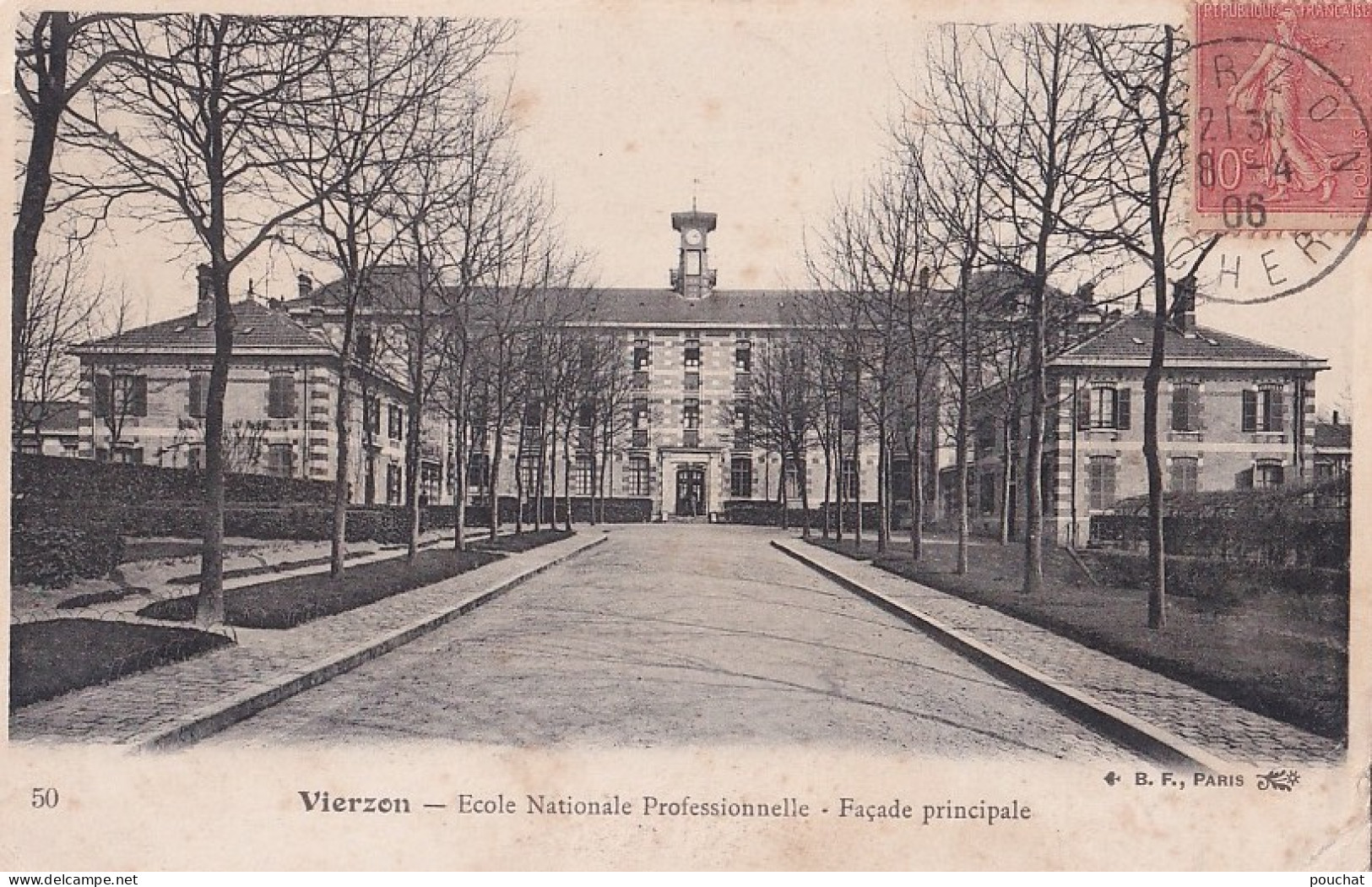 B21-18) VIERZON -  ECOLE NATIONALE PROFESSIONNELLE - FACADE PRINCIPALE  - EN 1906 - Vierzon