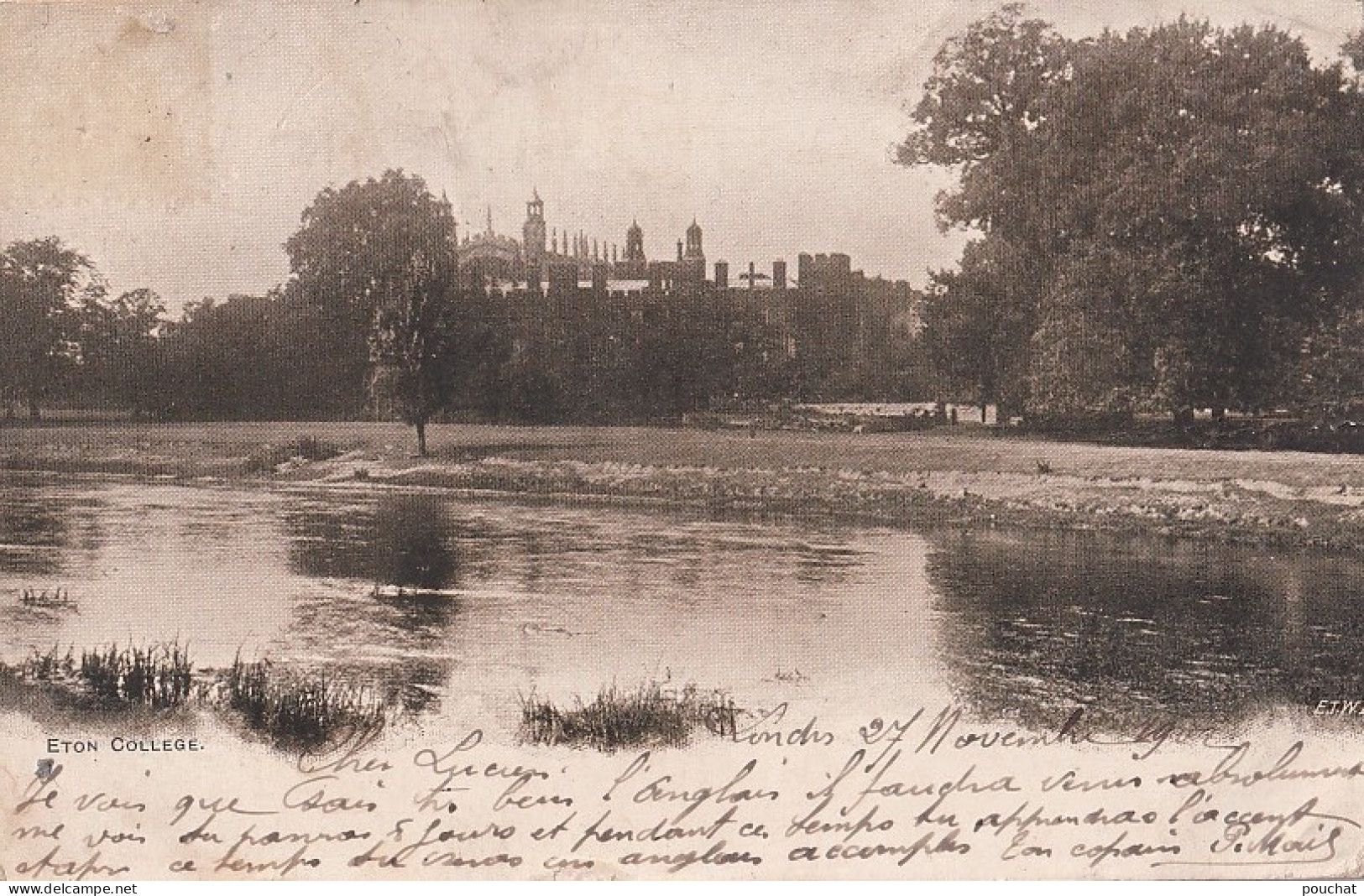 B23- ETON  COLLEGE -  EN 1902  - ( 2 SCANS ) - Other & Unclassified