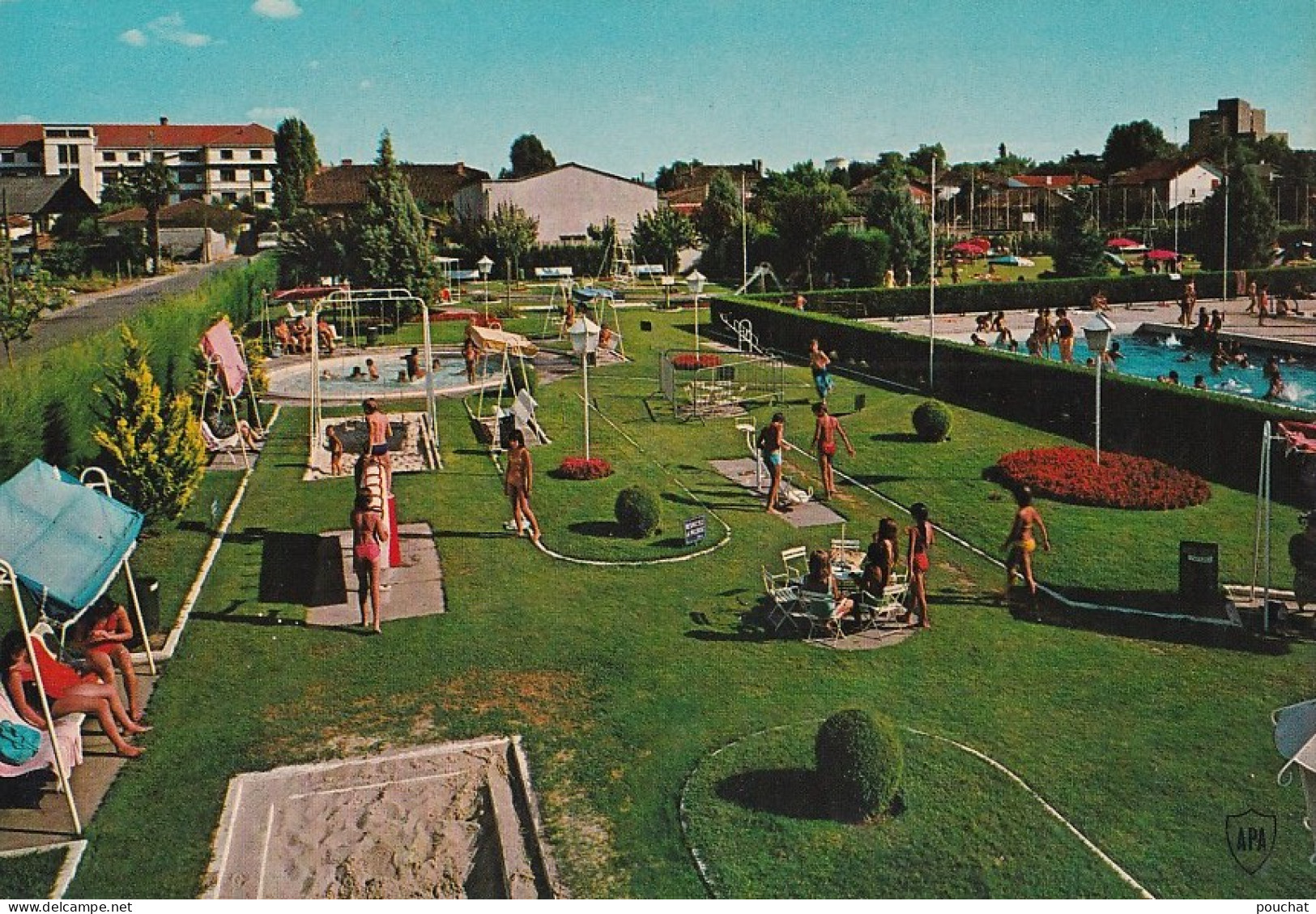 B24-47) TONNEINS -  PISCINE  ET  JARDIN D ' AGREMENT- ( 2 SCANS ) - Tonneins