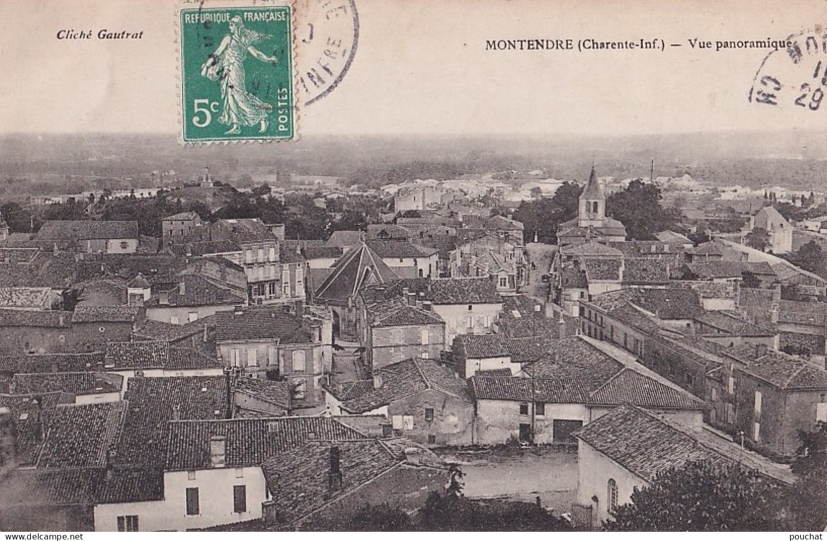 B24-17) MONTENDRE - VUE PANORAMIQUE - EN  1909 - Montendre