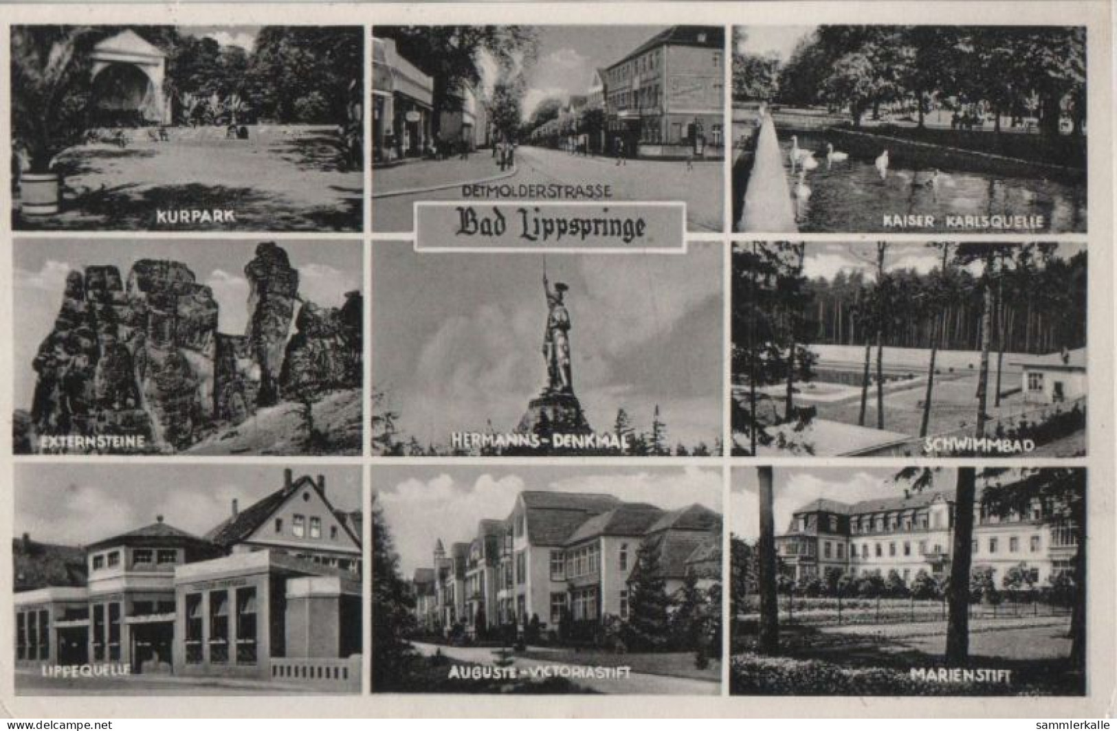 59029 - Bad Lippspringe - U.a. Kurpark - 1953 - Bad Lippspringe