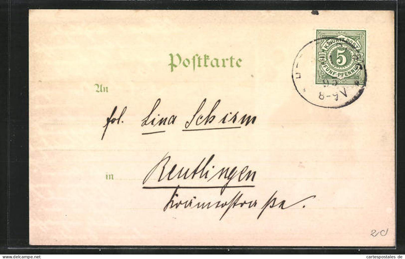 Vorläufer-Lithographie Herrenberg, 1895, Rathaus Und Kirchturm, Ortsansicht  - Herrenberg