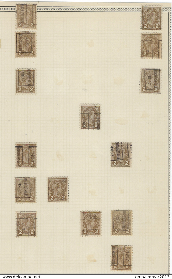 LUXEMBOURG ACCUMULATION PREO + 600 timbres  , état + detail voir 11 scans  !   LOT 185