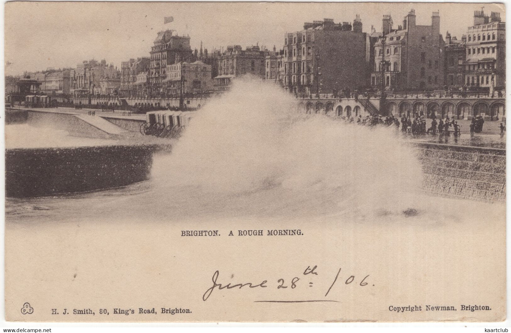 Brighton. A Rough Morning. - (England, U.K.) - 1906 - H.J. Smith, Brighton - Brighton