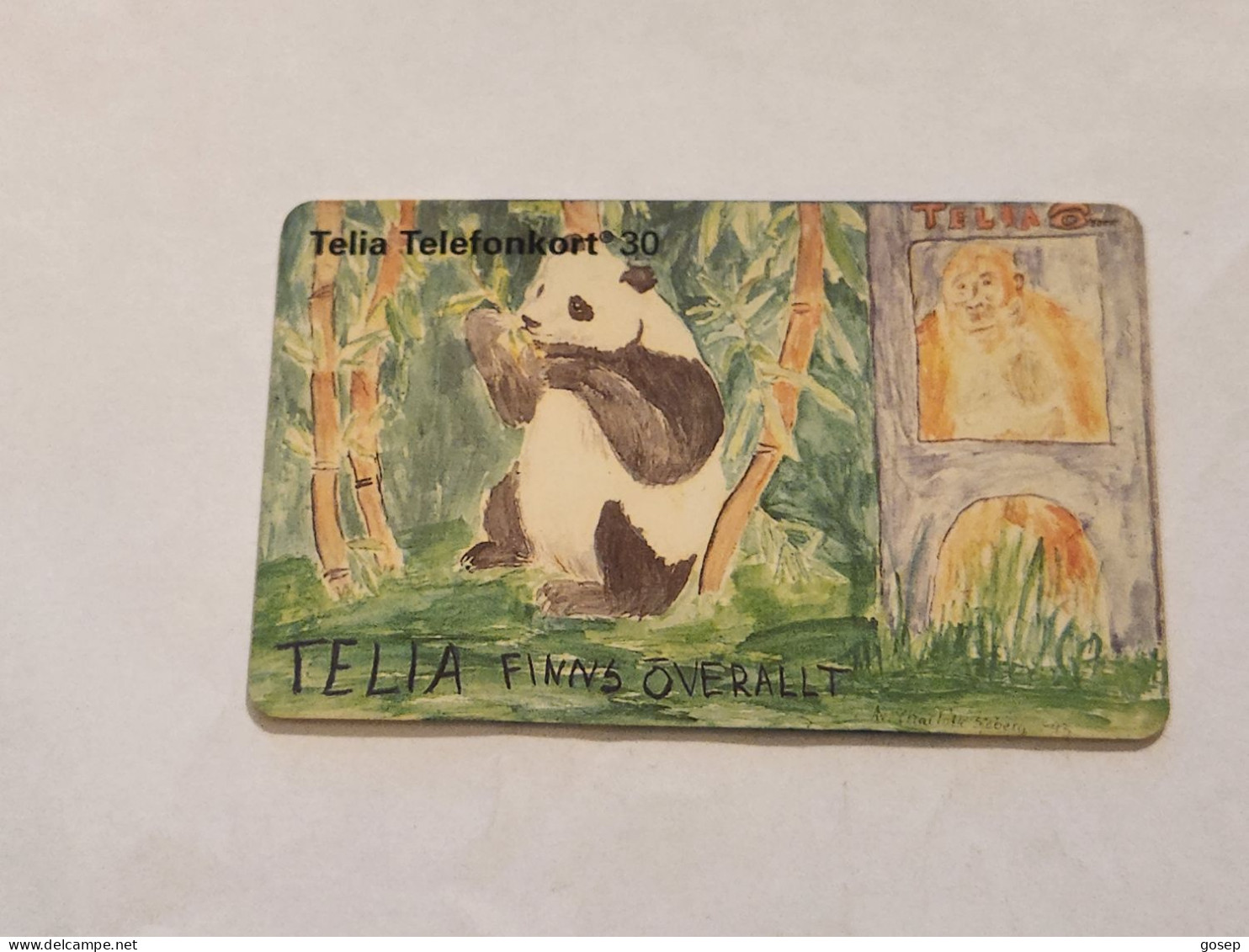 SWEDEN-(SE-TEL-030-0010A)-PANDA-(11)(Telefonkort 30)(tirage-100.000)(C44144598)-used Card+1card Prepiad Free - Suède