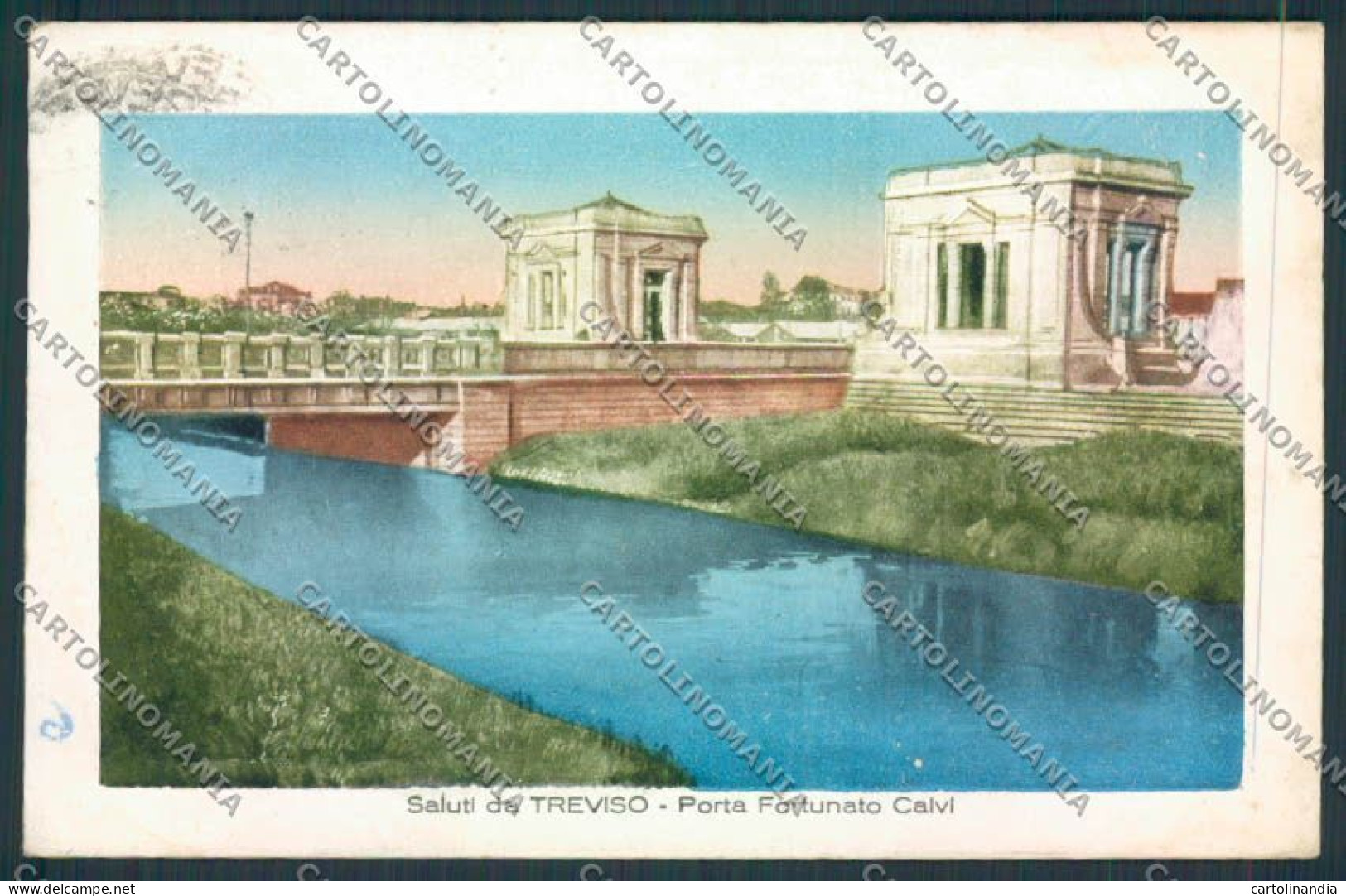 Treviso Città PIEGA Cartolina MV4884 - Treviso