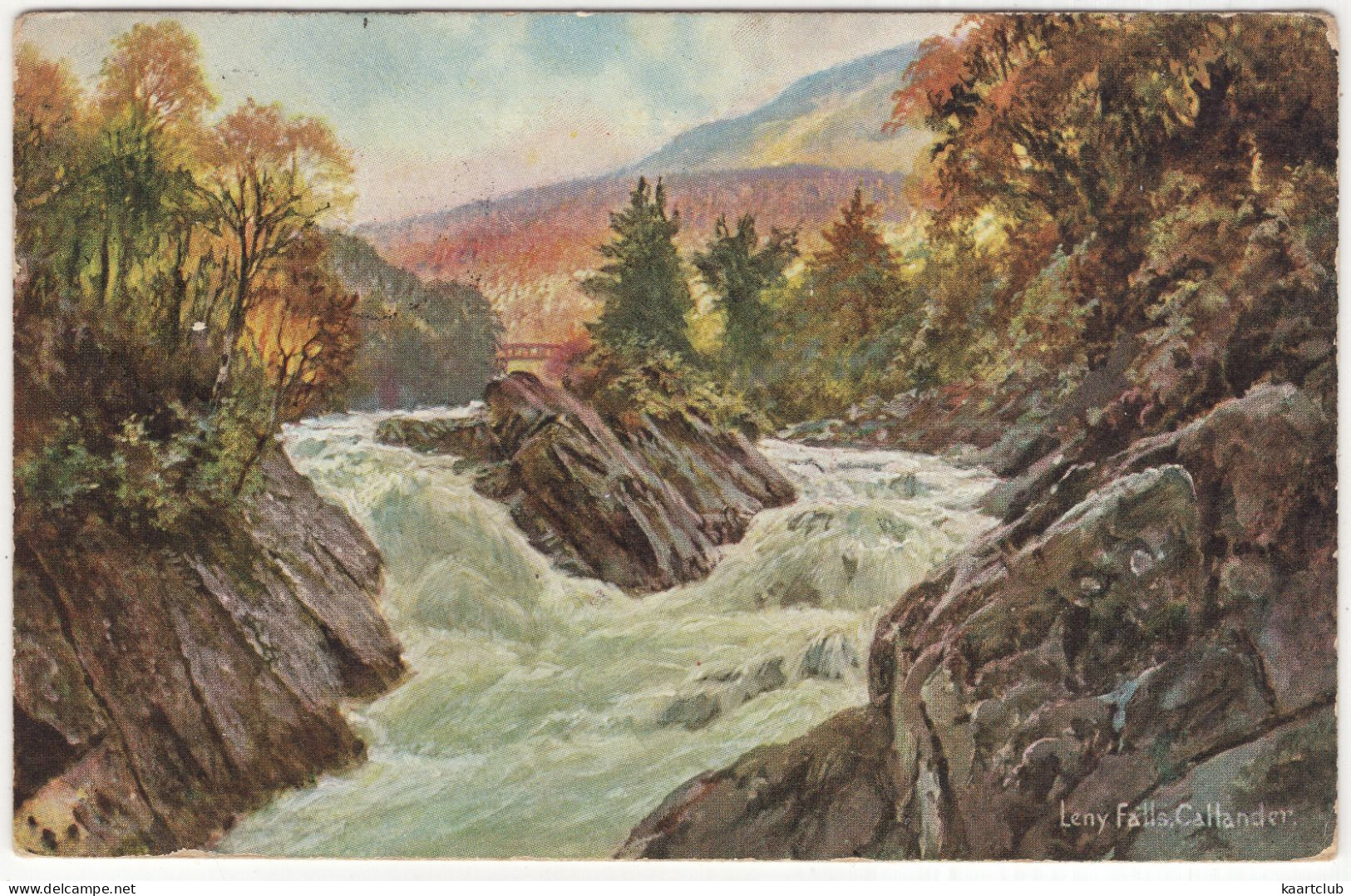 Leny Falls, Callander. - (Scotland, U.K.) - 1906 - S. Hildesheime & Co., Ltd.  No. 5811. - Stirlingshire