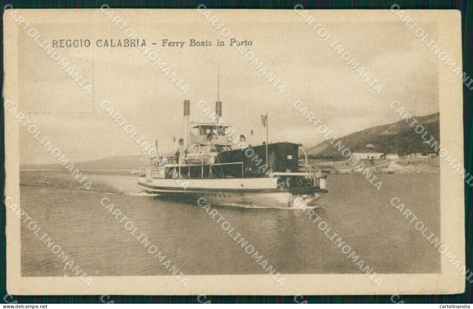 Reggio Calabria Città Ferry Boat Cartolina QZ3975 - Reggio Calabria