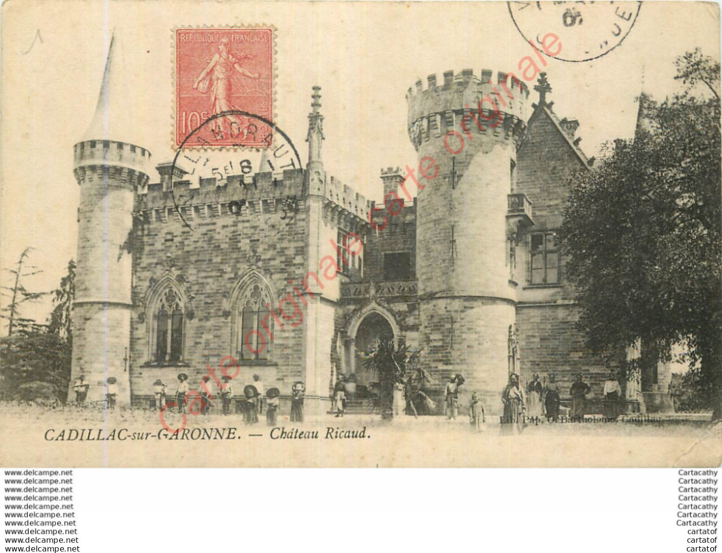 33.  CADILLAC SUR GARONNE .  Château Ricaud . - Cadillac
