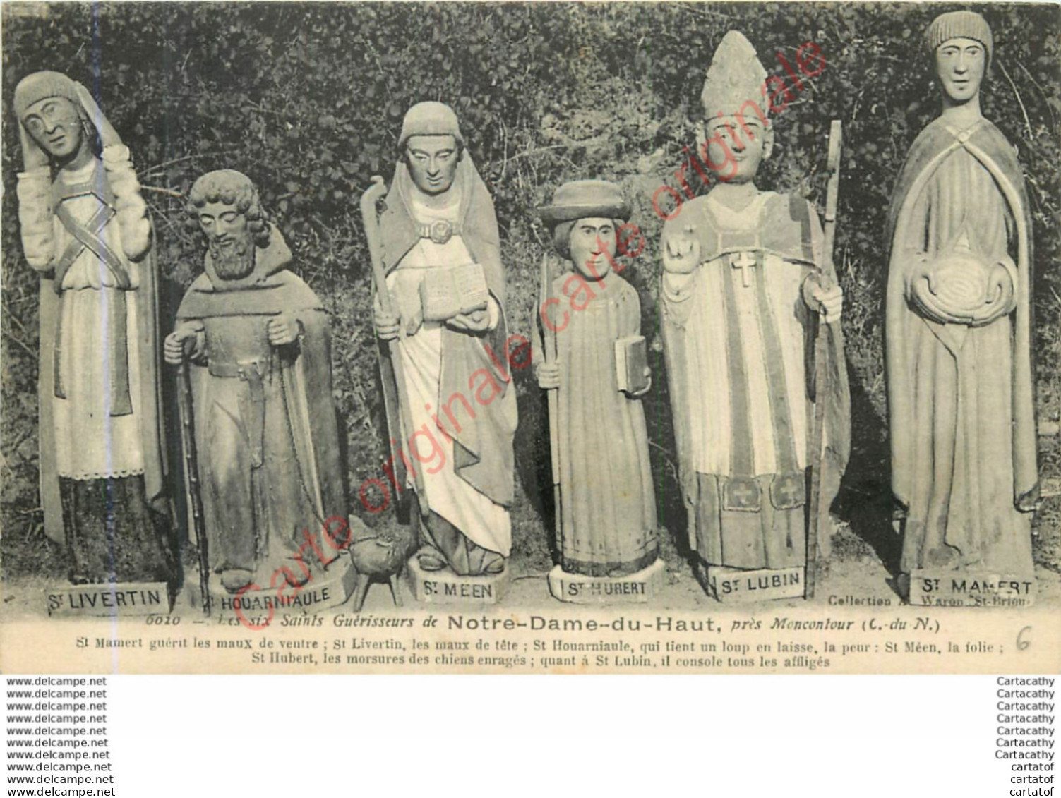 22.  MONCONTOUR .  Les Six Guérisseurs De NOTRE DAME DU HAUT . - Moncontour