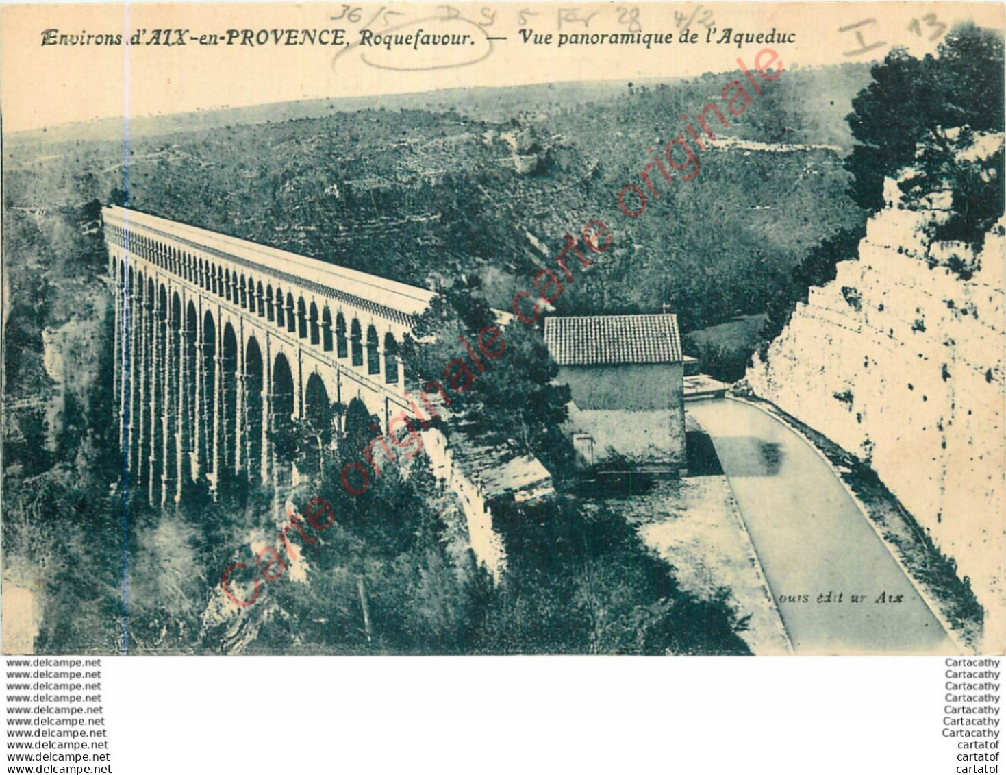 13.  ROQUEFAVOUR .  Vue Panoramique De L'Aqueduc . - Roquefavour