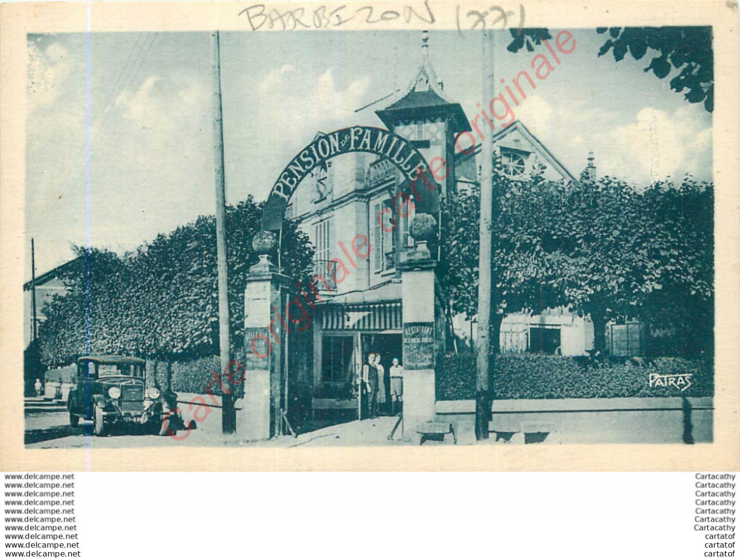 77.  BARBIZON . Hotel Bellevue ,  Rue Des Charmettes .  BOUVARD Prop. - Barbizon