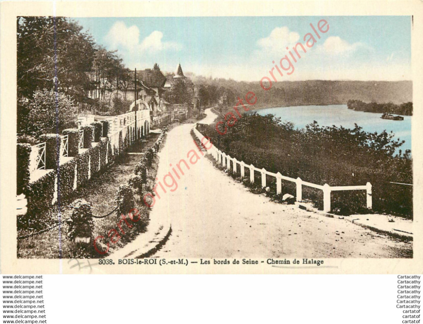 77.  BOIS LE ROI .  Les Bords De Seine . Chemin De Halage . - Bois Le Roi