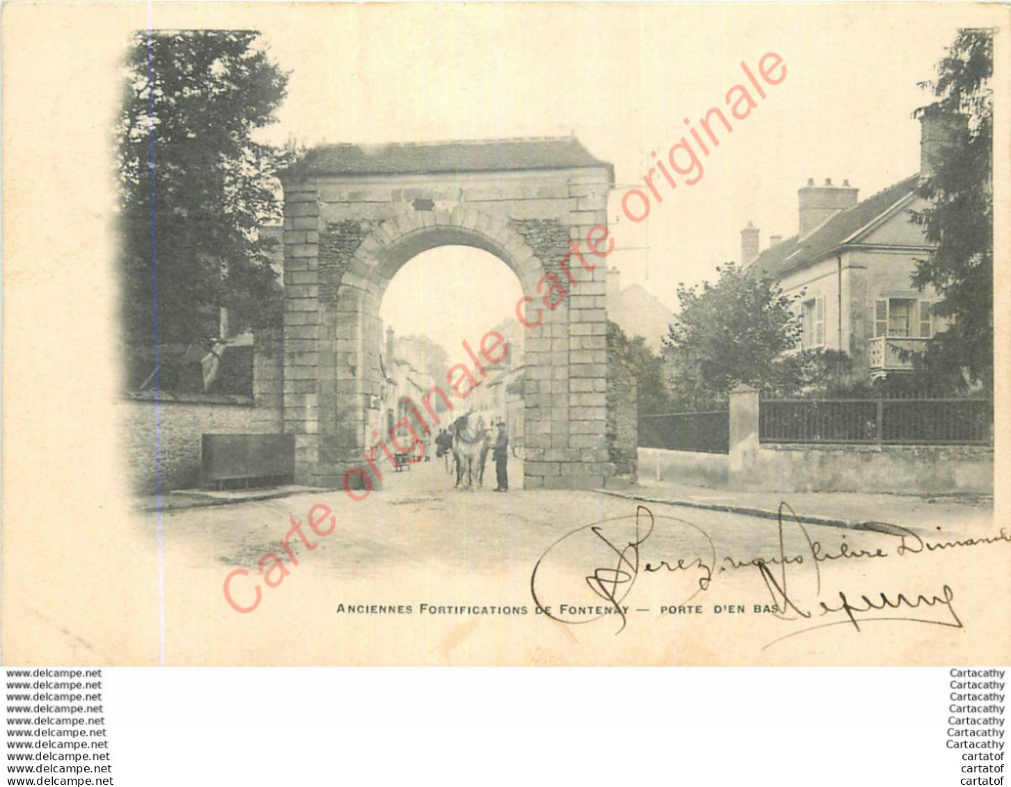 77.  FONTENAY . Anciennes Fortifications .  Porte D'en Bas . - Fontenay Tresigny