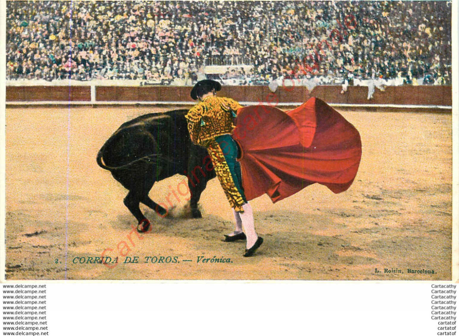 Corrida De Toros . Veronica . (arènes , Taureaux , Toréro ... ) . - Corridas