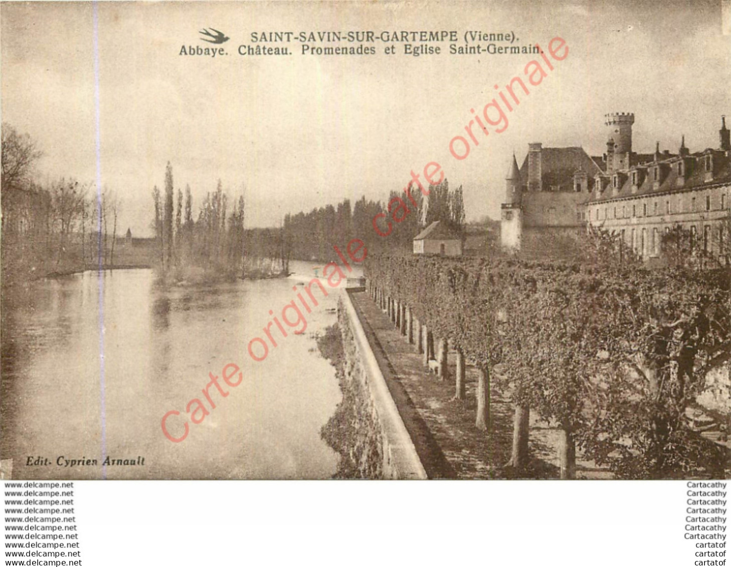 86. SAINT SAVIN Sur GARTEMPE .  Abbaye . Château . Promenades Et Eglise St-Germain . - Saint Savin