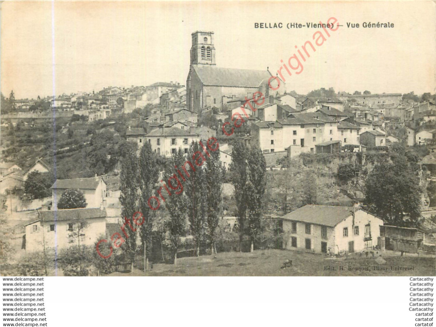 87.  BELLAC .  Vue Générale . - Bellac