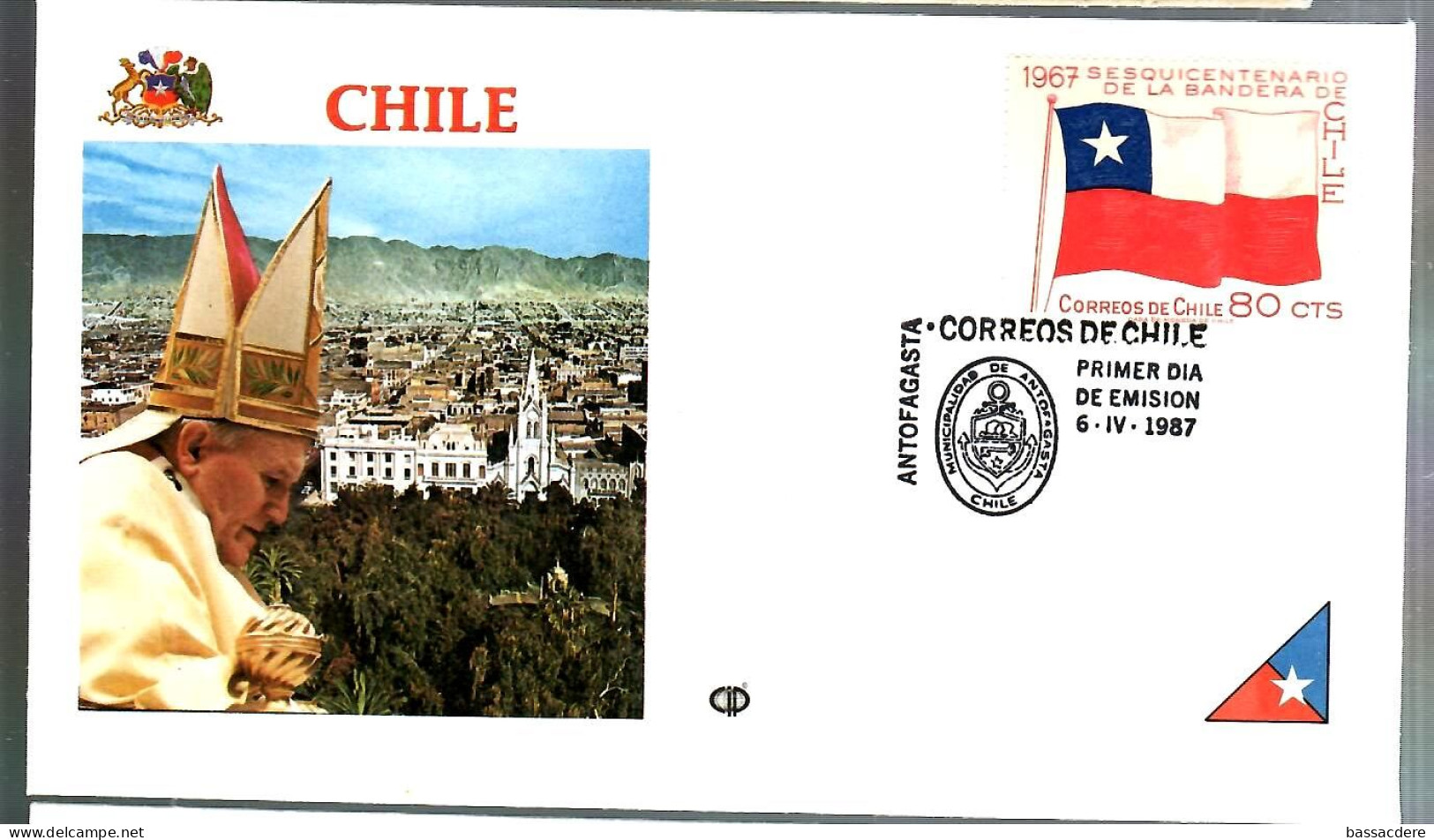 79537 - Voyage Du  Pape JEAN PAUL  II - Chile