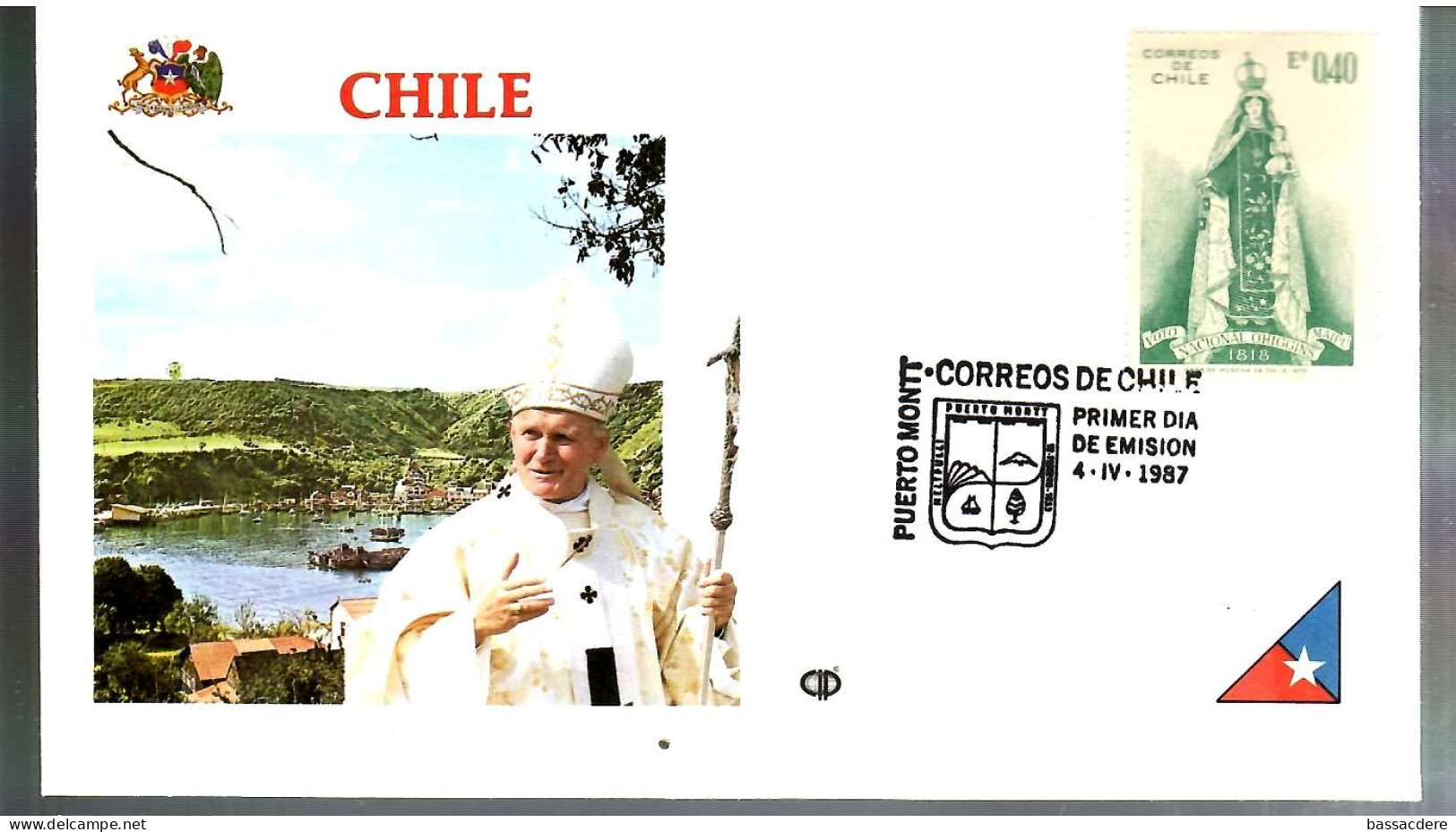 79537 - Voyage Du  Pape JEAN PAUL  II - Chile