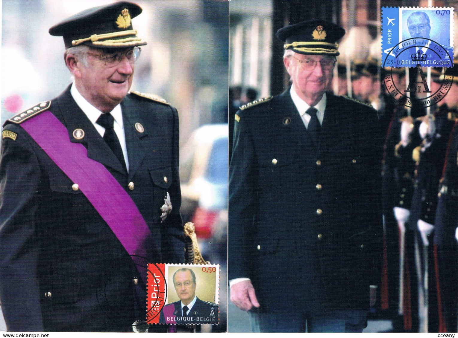 Belgique - S.M. Le Roi Albert II CM 3416/3417 (année 2005) - 2001-2010