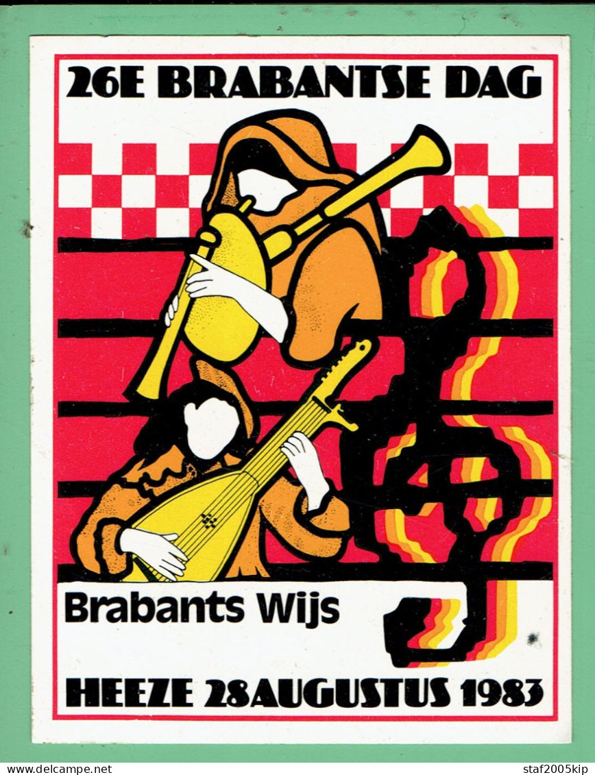 Sticker - 26E BRABANTSE DAG - Brabants Wijs - HEEZE 1983 - Autocollants