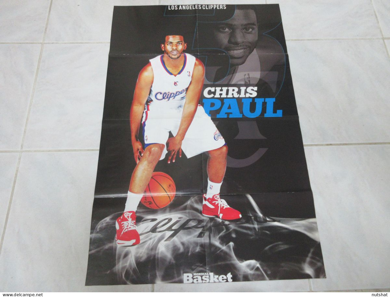 BASKET NBA POSTER 22 Chris PAUL LOS ANGELES CLIPPERS Au Dos MIAMI HEAT           - Other & Unclassified