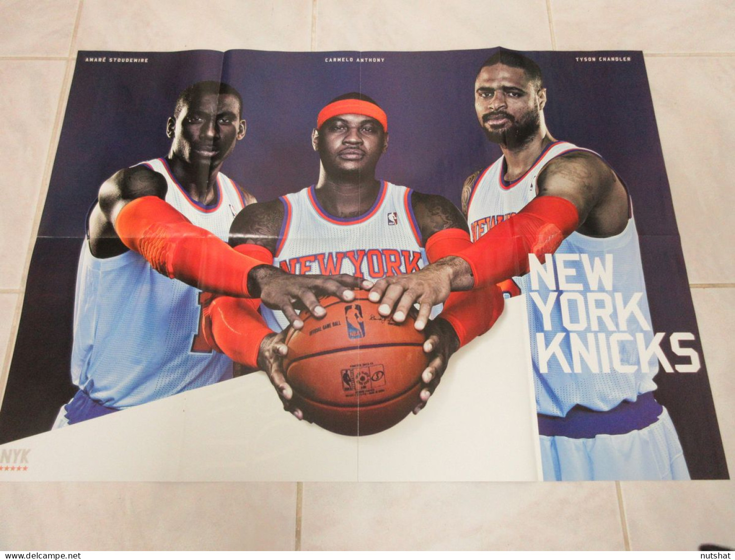 BASKET NBA POSTER 11 Williams DERON BROOKLYN Au Dos STOUDEMIRE CHANDLER NEWYORK  - Altri & Non Classificati