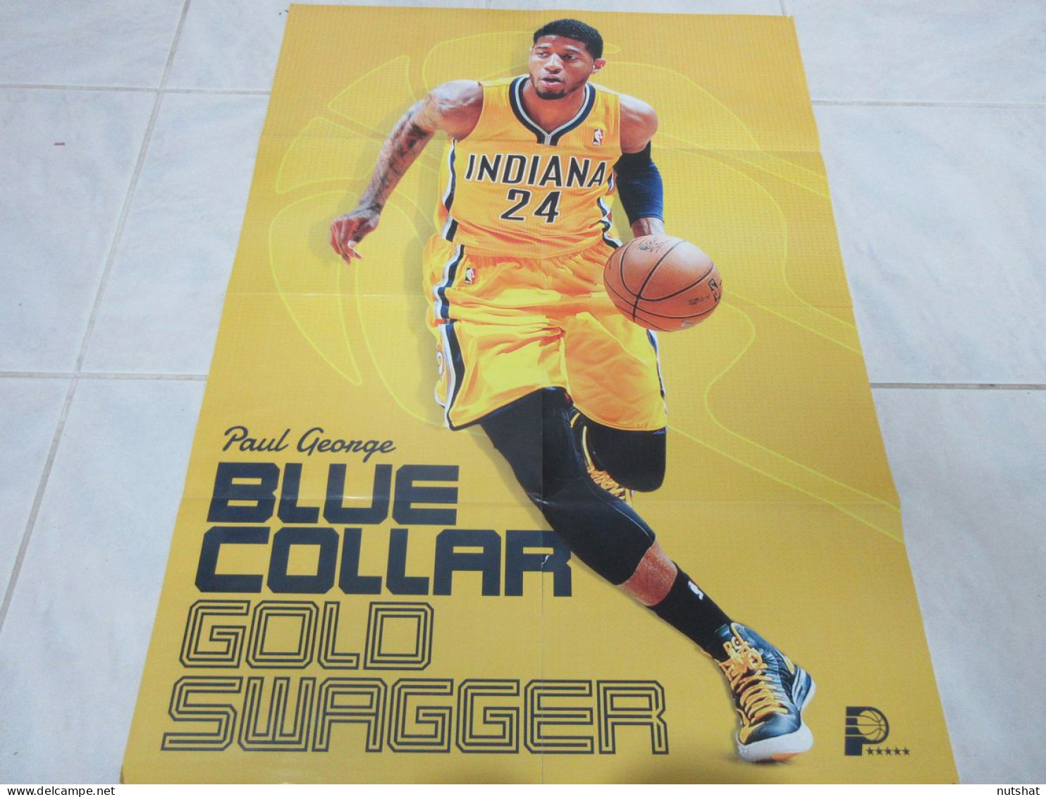 BASKET NBA POSTER 06 Paul GEORGE INDIANA Au Dos Joakim NOAH BULLS Contre MIAMI   - Other & Unclassified