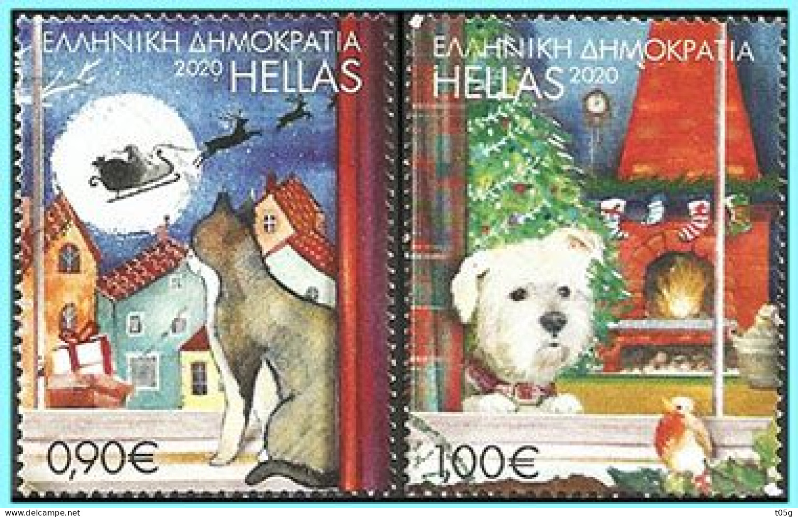 GREECE- GRECE- HELLAS 2020:  Gristmas  Compl Set Used - Used Stamps