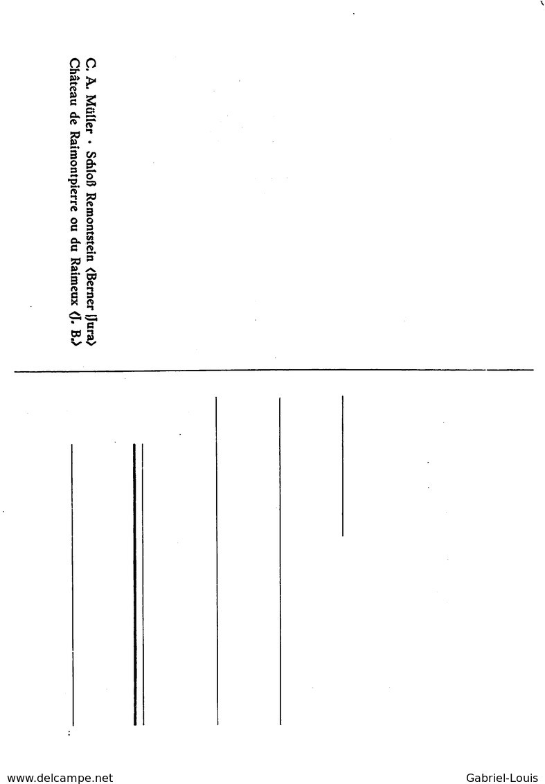 Schloss Remontstein - Château De Raimontpierre Ou De Raimeux ( Carte 10 X 15 Cm) - Sonstige & Ohne Zuordnung